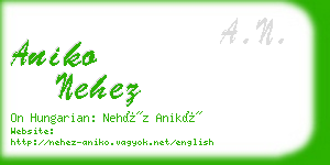 aniko nehez business card